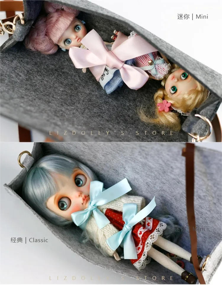 Новинка 1/6 сумка для куклы портативная посылка для blythe AZ MMK BJD HOLALA кукла Кики аксессуары сумка для хранения куклы