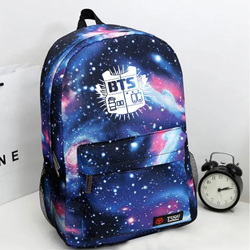

Kpop BTS Backpack Galaxy Stars Printing Backpack Rucksack For Teenage Female School Travel Bag Pack Bts Accessories Sac A Dos