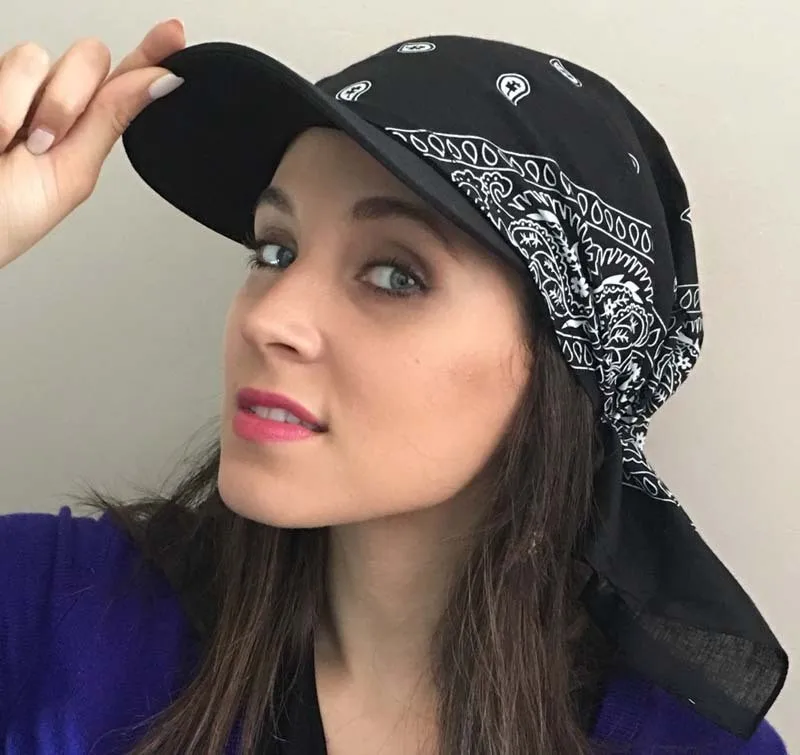 

Women India Muslim Retro Floral Cotton Towel Cap Brim Turban Baseball Hat Wrap summer sun hats for women straw