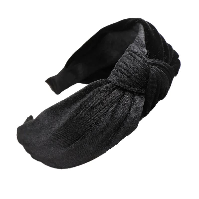 

Bohemia Hairbands Top Knot Turban Velvet Elastic Hair Head Hoop Bands Accessories Headband for Women Girls headdress