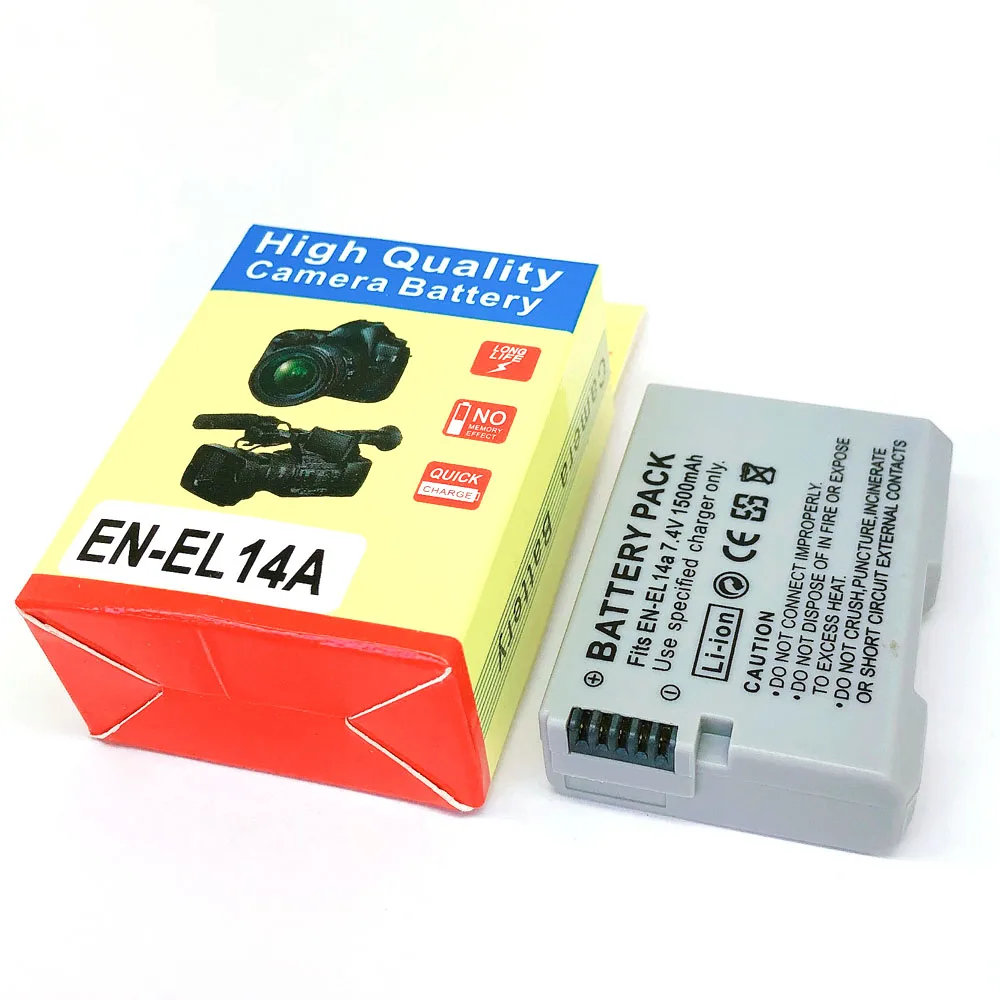 EN EL14a ENEL14a RU Батарея для Nikon D3100 D3200 D3300 D3400 D5100 D5200 D5300 DF D5500 D5600 P7000 P7100 P7700 P7800|Цифровые