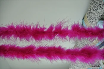 

20pcs 200cm/pcs Hot pink marabou feather boa fluffy top quality turkey feather boa for party/costumes/shawl costumes supply
