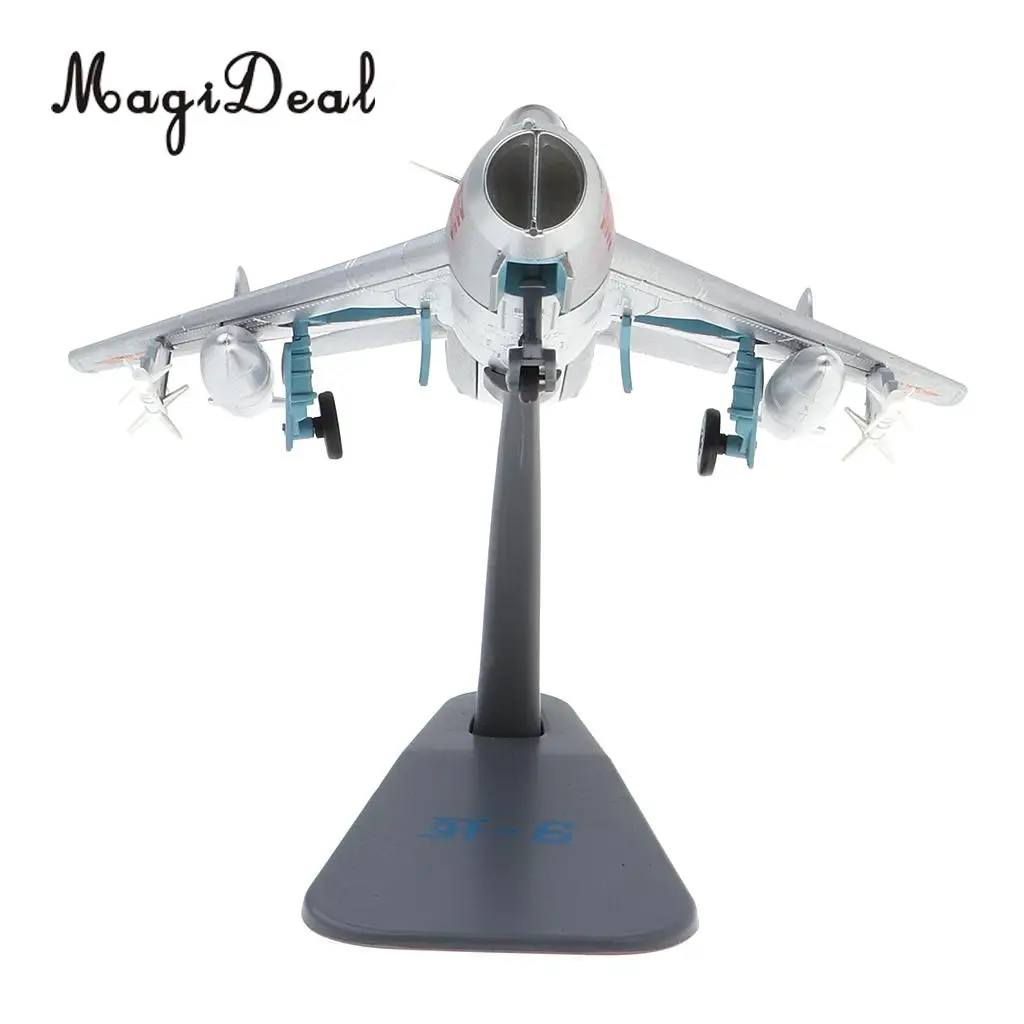MagiDeal J-6/F-6 Farmer Aircraft - 1/72 Scale Diecast Model with METAL DISPLAY STAND
