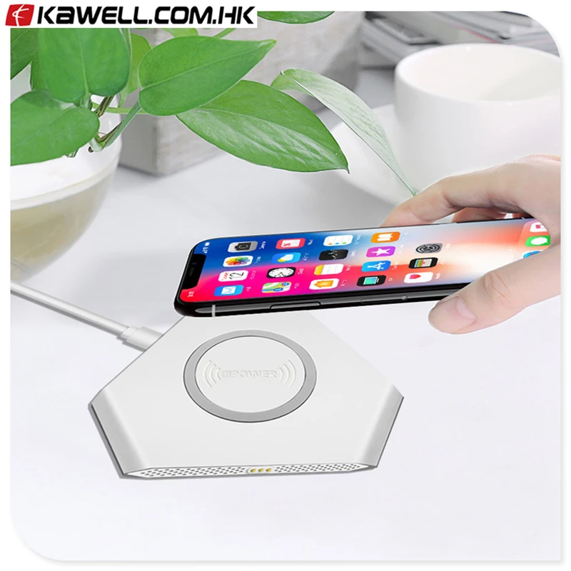 

6 in 1 portable Qi Wireless Charger for Mobile phone safe an smart chip