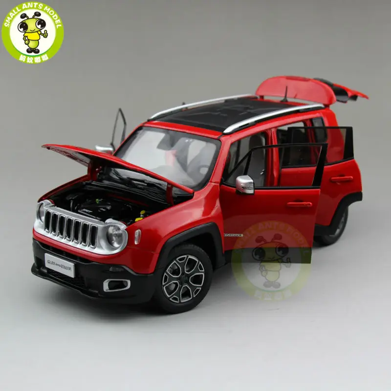 1/18 Jeep Renegade Cherokee литой металлический Автомобиль Suv Модель Коллекция подарок красный цвет