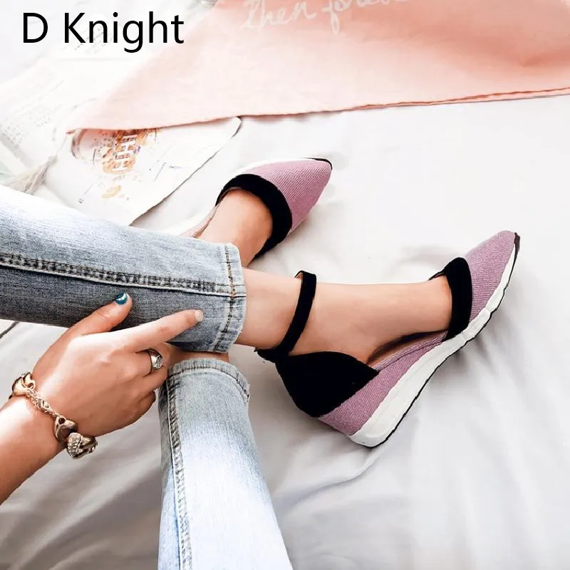 Women Wedges Sandals Mixed Color Block Platform Wedge Heel Ankle Strap Summer Lady High Heels Sandal Closed Toe Pump Shoes Woman (14)