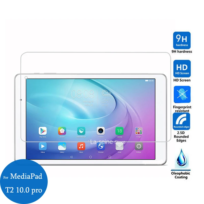 

For Huawei MediaPad T2 10.0 Pro Tempered Glass Screen Protector 9H Protective Film On Pad T 2 10.0-inch Pro Anti-explosion