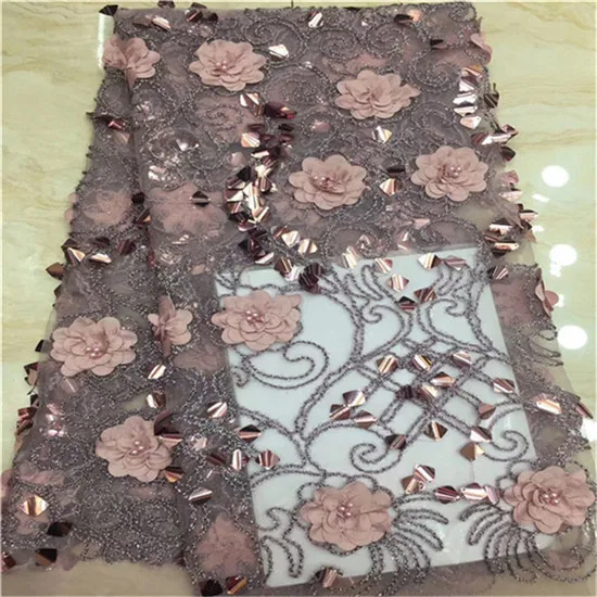 New Design Onion Color Tulle Lace 2019 High Quality Arrivals African sequins Fabric Pearl French | Дом и сад
