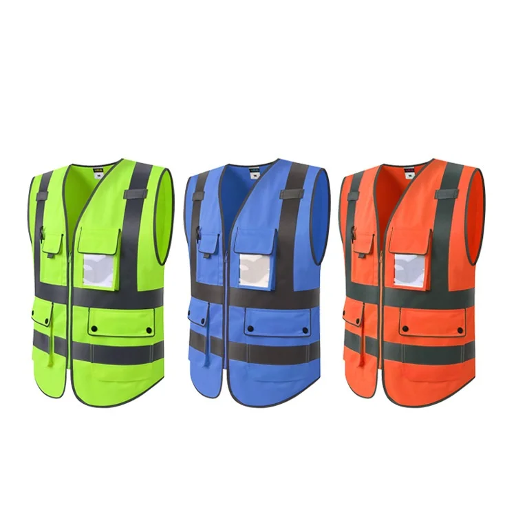 

High Visibility Reflective Vests Workplace Road Working Clothes Motorcycle Safety Workwear Outdoor Reflective Safety Coat