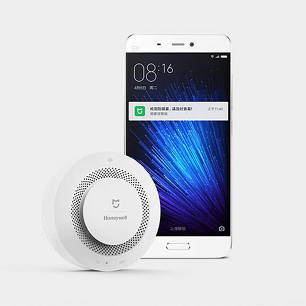 Датчик дыма Xiaomi Mijia Honeywell детектор сигнализации звуковой визуальный датчик