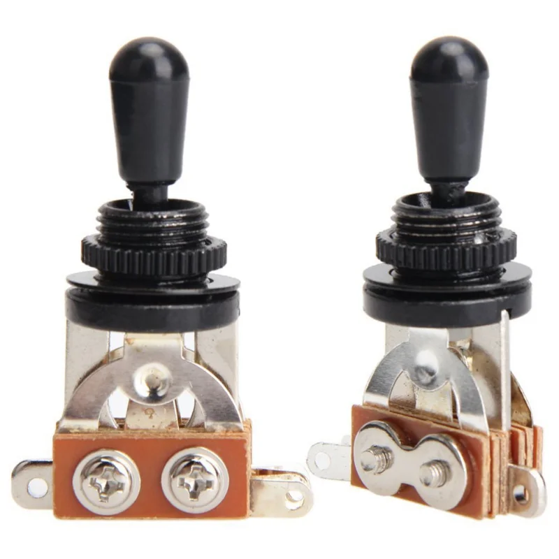 

3 Way Knob Guitar Toggle Switch Pickup Selector Switch Copper Rhythm Treble Washer Ring Plate for LP Electric Guitar