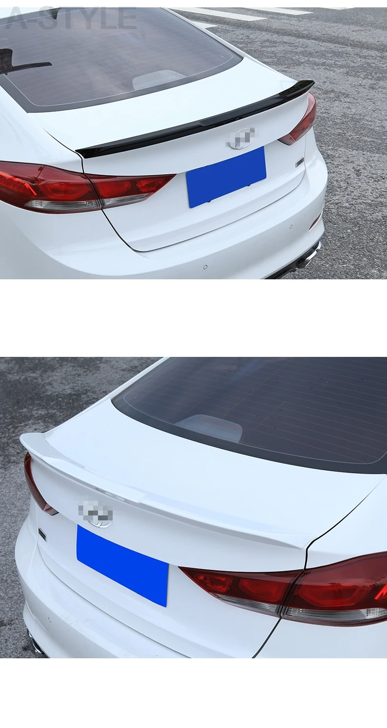 Защита для заднего бампера hyundai Elantra 2016 2017 2018 противоскользящая накладка крыло