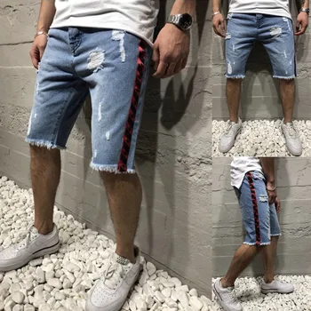 

2019 Men's Casual Shorts Jeans Sports Pocket Slim Fit Pants Trousers Men Cool Summer Hot Sale Short Pants High Quality