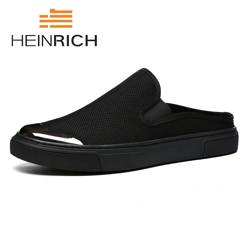 

HEINRICH New High Top Winter Casual Men Shoes Lace-Up Breathable Men Shoes Genuine Leather Black Flat Shoes Basket Femme