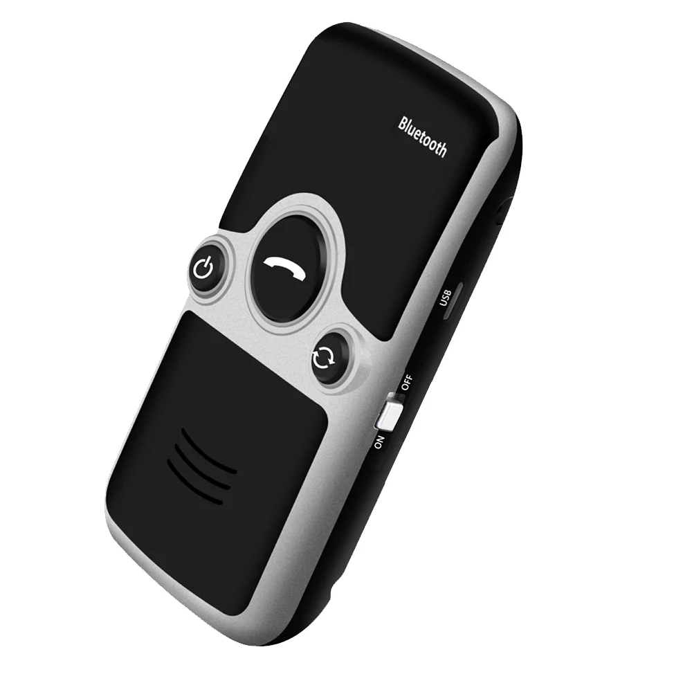 Автомобильный комплект громкой связи на солнечной энергии Aux Bluetooth с USB русский