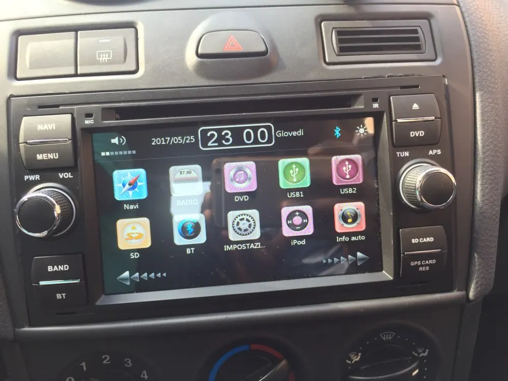Top 7 Inch Car GPS radio stereo Player For Focus Galaxy Fiesta S Max C Max Fusion Transit Kuga,Indash GPS Navi,BT free shipping+map 1