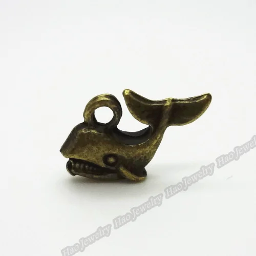 

150pcs Vintage Charms Whale Pendant Antique bronze Zinc Alloy Fit Bracelet Necklace DIY Metal Jewelry Findings