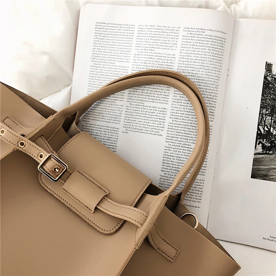 Amberler, модная дизайнерская женская сумка из искусственной кожи, высокое качество, большая Вместительная женская сумка на плечо, повседневная сумка-тоут, сумки-мессенджеры