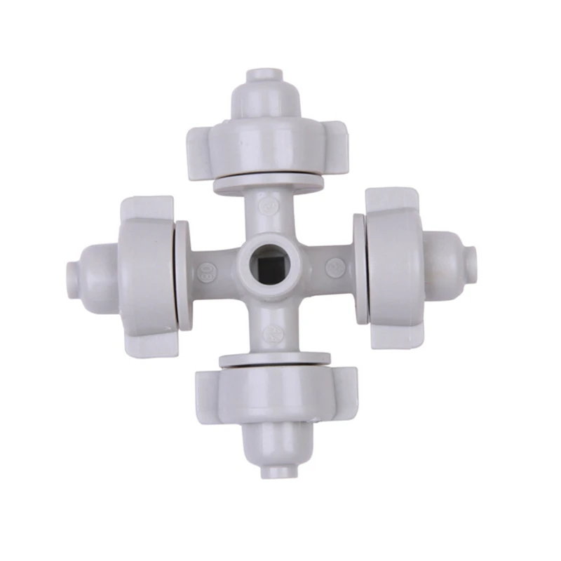 

10PCS/LOT New Atomizer Greenhouse Cooling Nozzle Cross Atomization Nozzle Leakproof Atomization Nozzle Garden Sprinklers