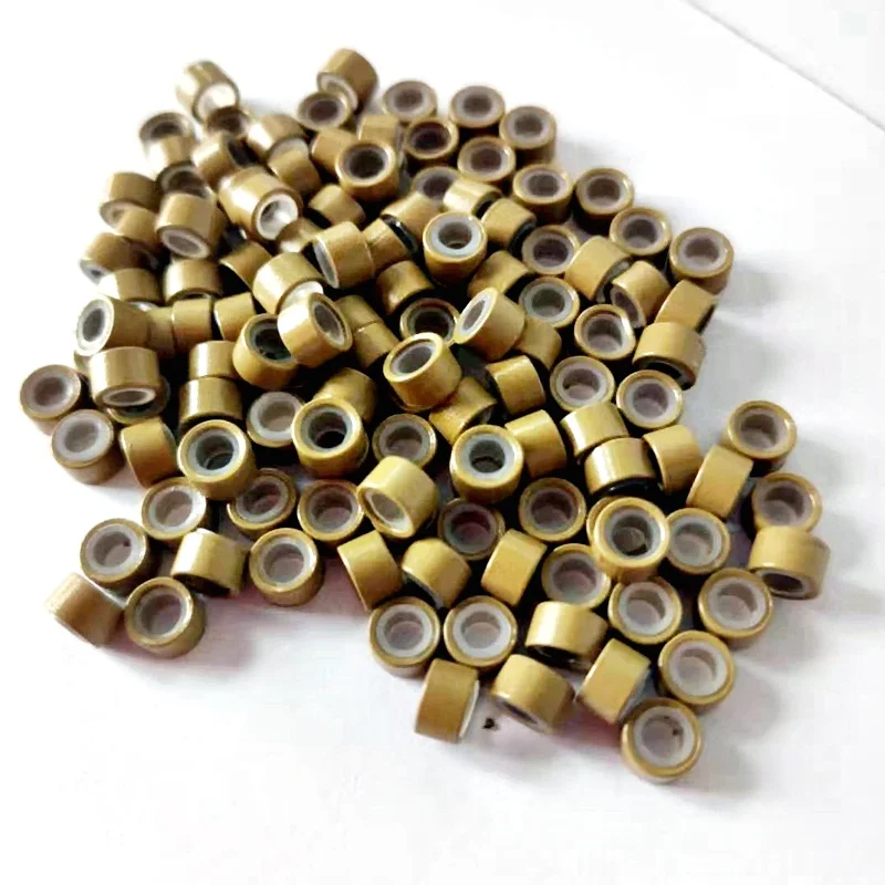 Nano Copper Micro Rings 500 pcs /bag 2.5mm Nano Ring Hair Beads Micro Beads Human Hair Extensions tools 1 bag keratin hair exten