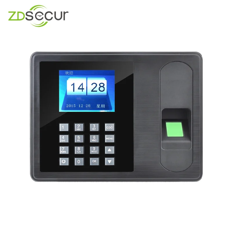 

Biometric Fingerprint Time Clock Attendance Employee Machine With USB driver flash ZDA6