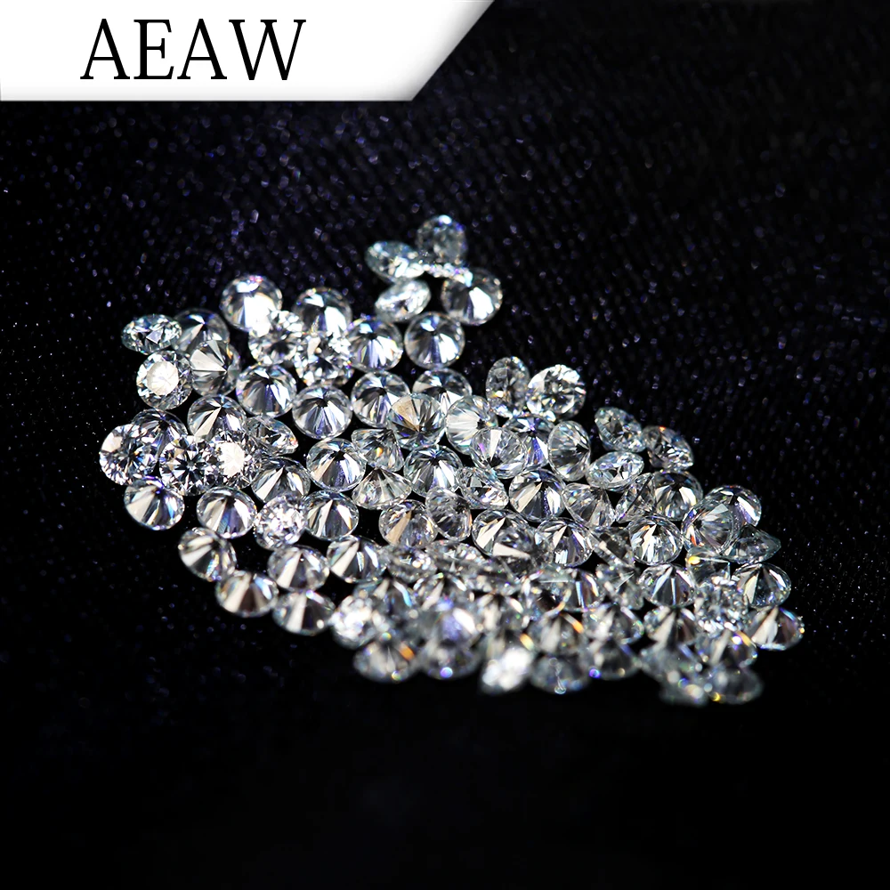 AEAW 2.3mm Total 1 CTW carat F Color Certified Lab Created Moissanite Diamond Loose Bead Test