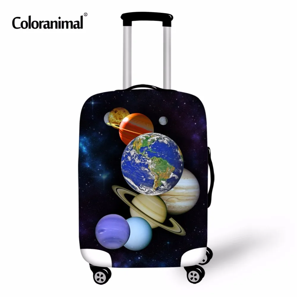 

Coloranimal Trendy 3D Cosmic Space School Luggage Protective Cover College Student Trolley Suitcase Starry Night Dustproof Cover