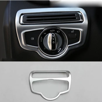 

For Mercedes GLC Class X253 Benz GLC200 GLC250 GLC300 2015 2016 Interior Head Light Control Switch Button Cover Trim Frame