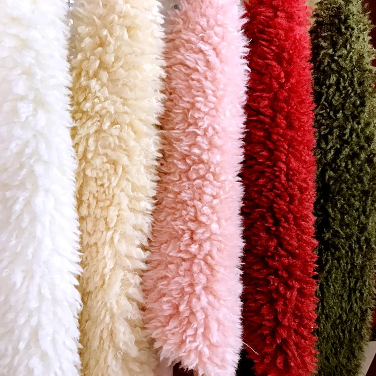 Thick Curled Wool Fur,felt Fabric,faux 