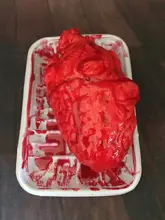 Funny Halloween Party Decoration Bloody Heart And Brain Prop Rubber Horror Scary Human Ghost Heart Tricky Scary Toy in stock