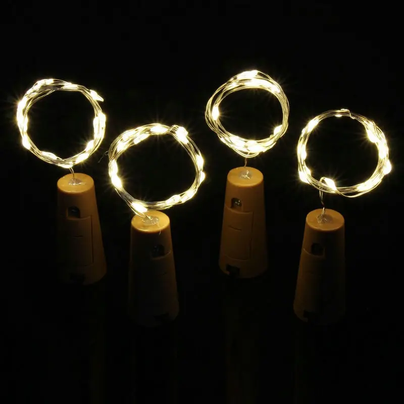 100pcs 2M 20LED micro led Copper String Light Wine Bottle Cork Stopper vine lamp fairy starry Lamp DIY Christmas Wedding decor | Освещение