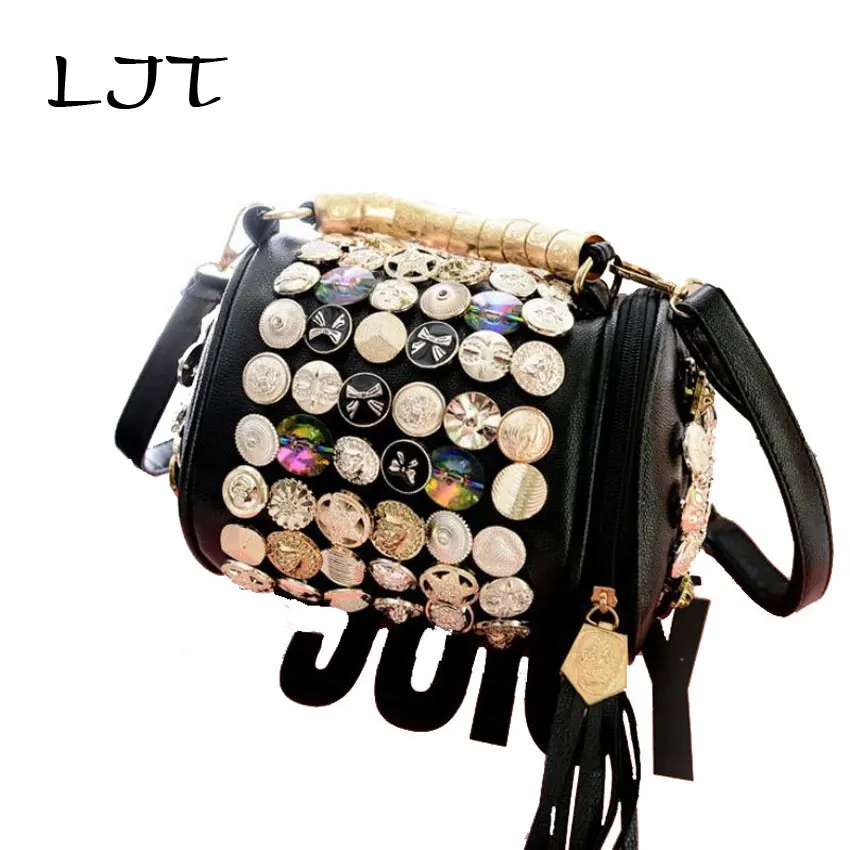 

LJT 2017 New Fashion Barrels Personalized Women's Luxury Handbags Pillow Bag Ladies Clutch Bags Diamond-Studded Evening Bag