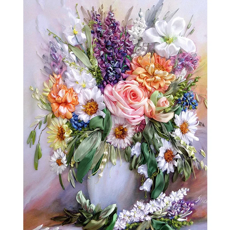 

Flower Arrangement 5D DIY Diamond Painting Flower Vase Cross Stitch Diamond Embroidery Diamond Wall Painting