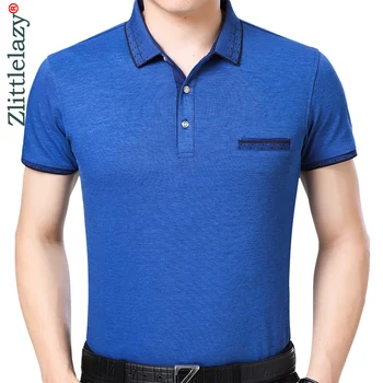 

2019 brand casual summer solid short sleeve polo shirt men poloshirt jersey pocket mens polos tee shirts dress fashions 32576