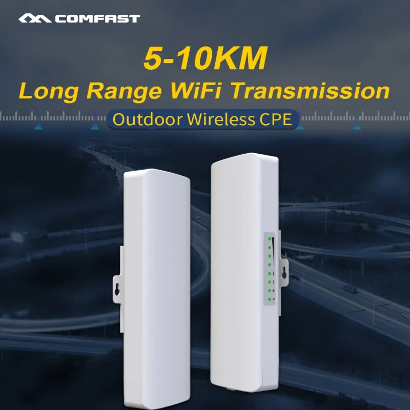 COMFAST 3-5 км 300Mpbs& 900 Мбит/с беспроводной AP Мост длинный диапазон CPE 2,4G& 5,8G wifi Усилитель сигнала Усилитель Wi-Fi ретранслятор роутеры