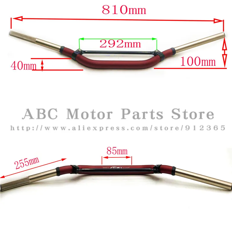 Универсальный руль мотоцикла 7075 Алюминиевый T7 Высокое качество ручка бар с бардаками 1-1/" грязь питбайк Мотокросс ДЛЯ CRF KTM
