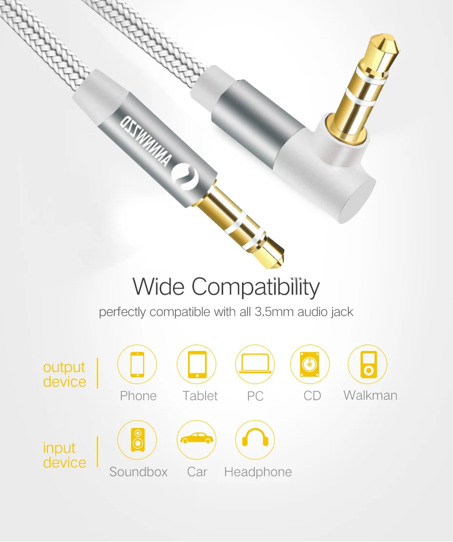 3.5mm Jack AUX Cable 3.5 Male to Male Cable Audio 90 Degree Right Angle Aux Cord for Car Headphone MP3/4 Audio cable 3.5mm Jack AUX Cable 3.5 Male to Male Cable Audio 90 Degree Right Angle Aux Cord for Car Headphone MP3/4 Audio cable