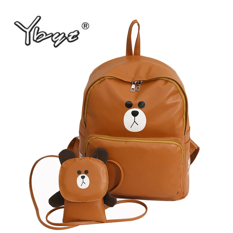 YBYT бренд 2018 Новый Искусственная кожа женщины рюкзак большой торговый посылка дорожные сумки подростков школьные bookbag женские рюкзаки