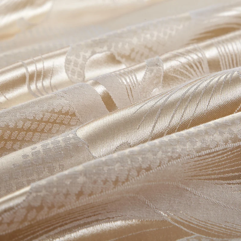 6 шт. королевские текстильные постельные принадлежности для дома наборы роскошные жаккардовые атласные свадебное одеяло покрывало простыня наволочки хлопок queen king size