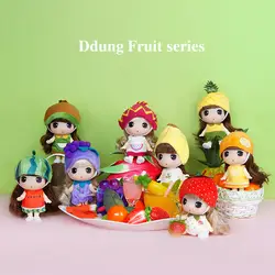Ddung Кукла 9 см Натуральная корейский фрукты костюмы изменить куклы BJD мини ребенка подарок на день рождения Ключ Кулон Коллекция украшения