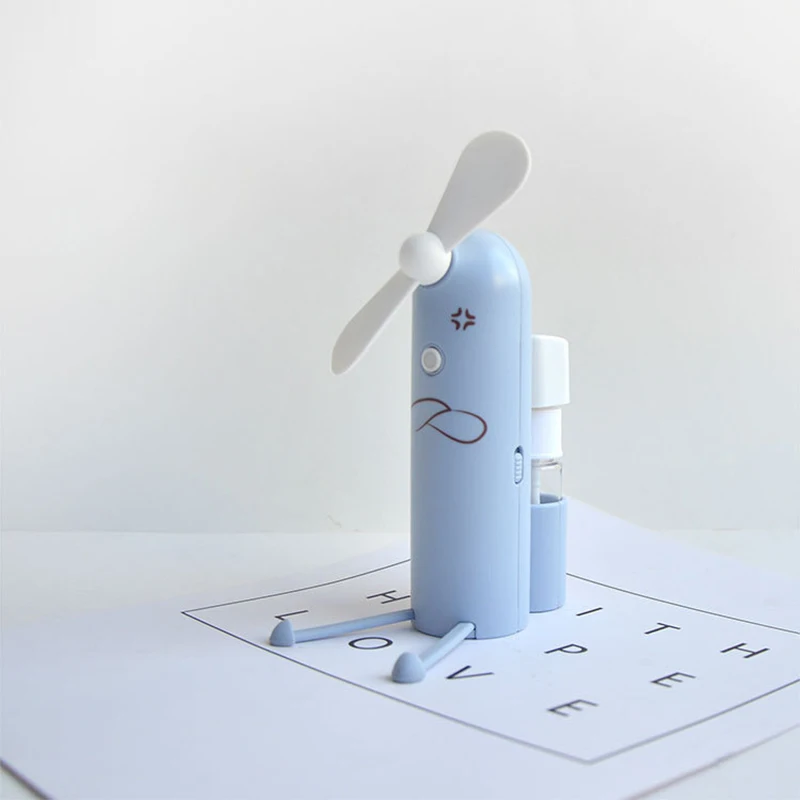Креативный мобильный телефон кронштейн мультфильм Мини распылитель портативный вентилятор открытый зарядки небольшой вентилятор