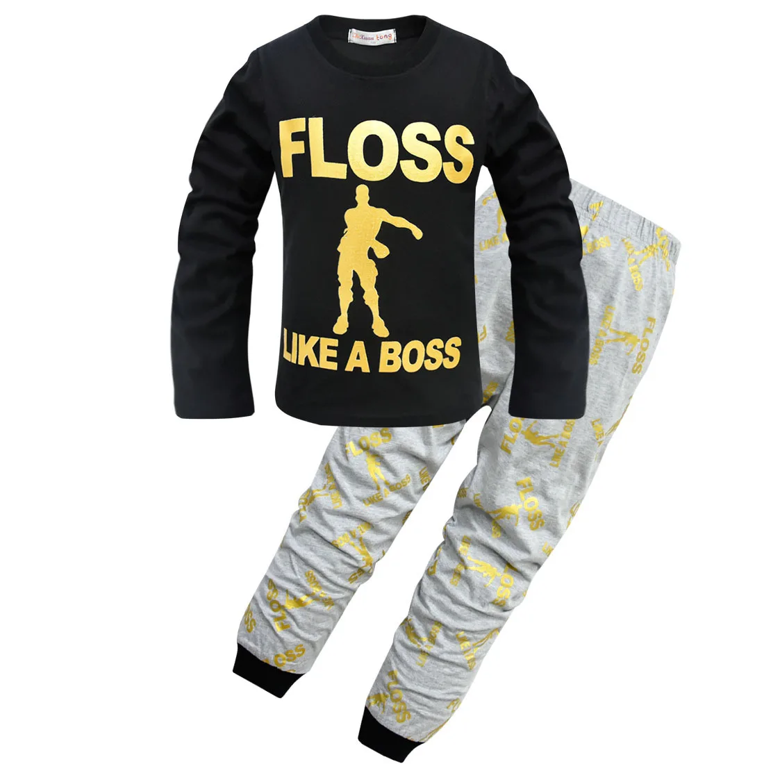 

2019 Spring Kids Clothing Set Fortnight Fortress Night T-shirts + Pants Boys Clothes Set Boy Cosplay Costume Shirts Pants Set