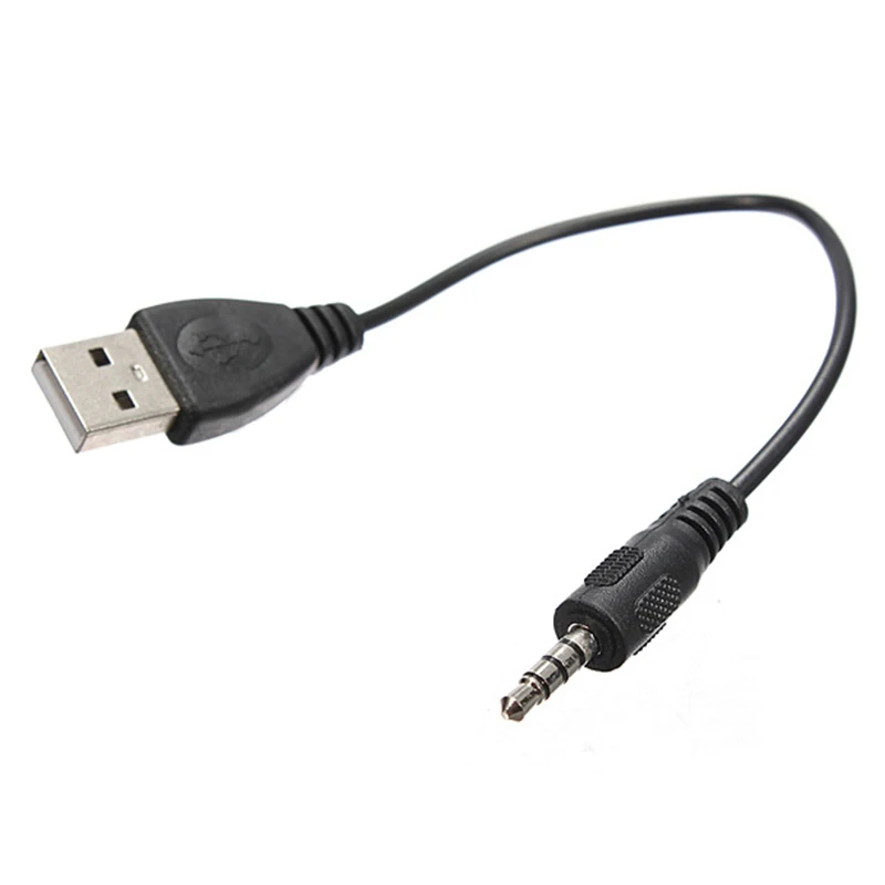 

ABGN Hot-3.5mm AUX audio jack plug to USB plug cable adapter for car music New