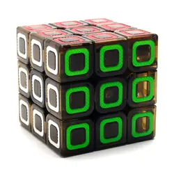 Qiyi mofangge CiYuan Интеллектуальный Магический кубик Скорость гладкой прозрачный головоломка куб обучения Развивающие игрушки для детей Подарки