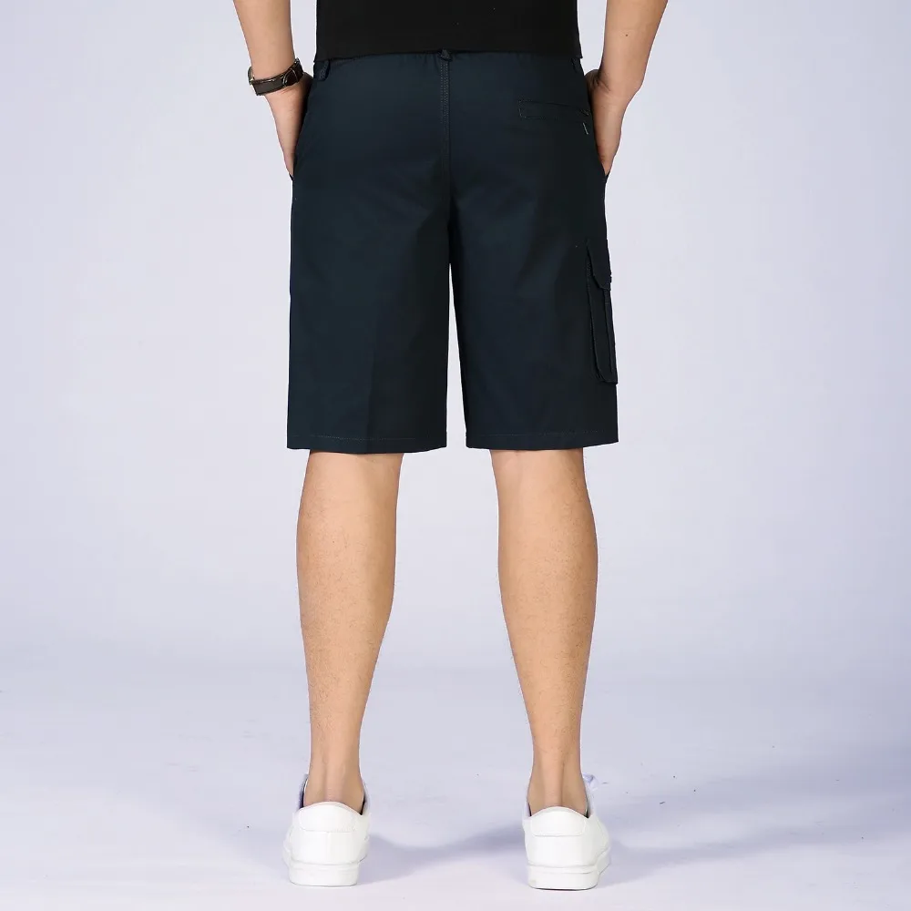 Плюс Размеры 4XL 5XL 6XL модные Для мужчин s шорты-карго 2018 новые летние повседневные шорты Для мужчин карманы Твердые Цвет Армейский зеленый