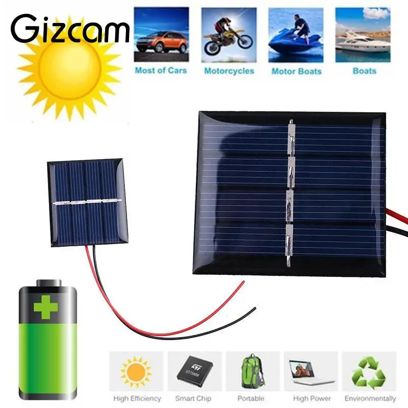 Gizcam 2V 0.36W 180mA Sunpower Solar Power Panel DIY Module For Cell