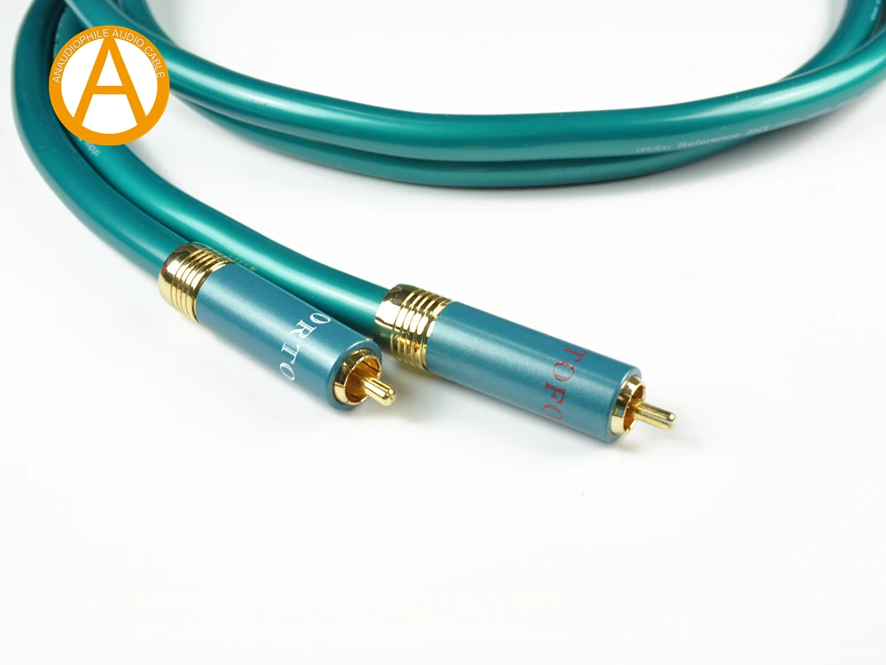 Hifi ORTOFON RCA Cable Ortofon 8N RCA CableMale To Male RCA Interconnect Audio Cable OFC RCA Cable Preamp Amplifier CD Player