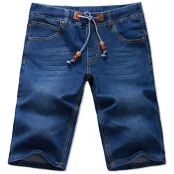 2018 новые летние мужские ковбойские Стиль Повседневное шорты одноцветное Цвет Drawstring 7 Sub брюки тонкие короткие штаны Для мужчин плюс Размеры