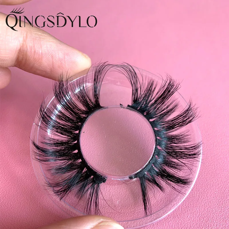Qingsdylo 5D норковые ресницы большой драматический объем 25 мм длина накладные
