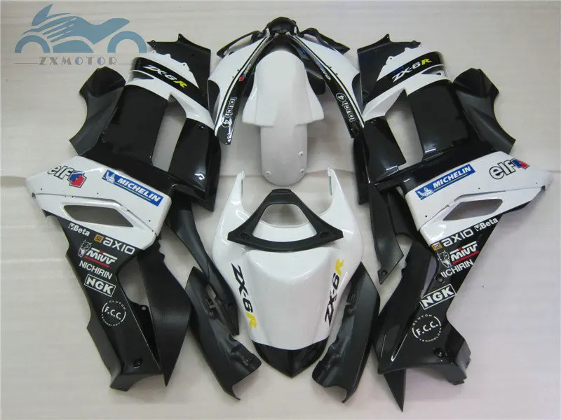 Набор спортивных обтекателей для мотоциклов KAWASAKI Ninja ZX 6R 2007 2008 наборы из АБС пластика ZX6R 636 07 08 запчасти